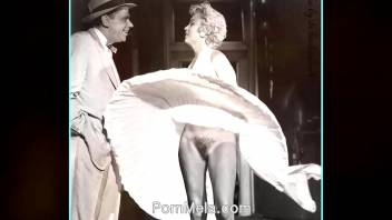 Famous Actress Marilyn Monroe Vintage Nudes Compilation Video